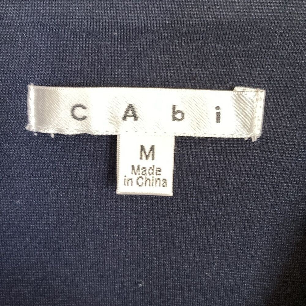 Cabi Womens 823 Knit Double Breasted Blazer Blue White Size M Nautical Preppy - Picture 4 of 11